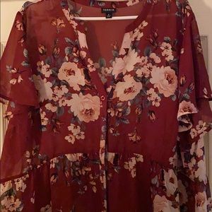 Super cute high low blouse